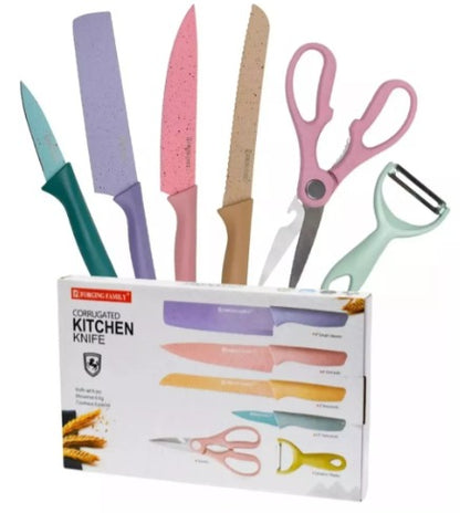 Juego Set Cuchillos Cocina X 6 Piezas